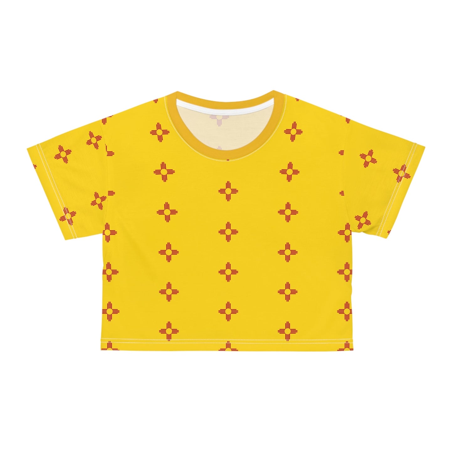 New Mexico Flags Crop Tee (AOP)