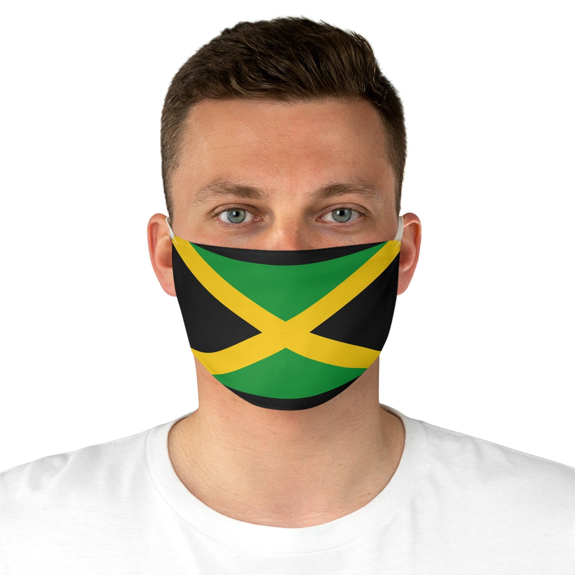 Jamaica Flag Fabric Face Mask