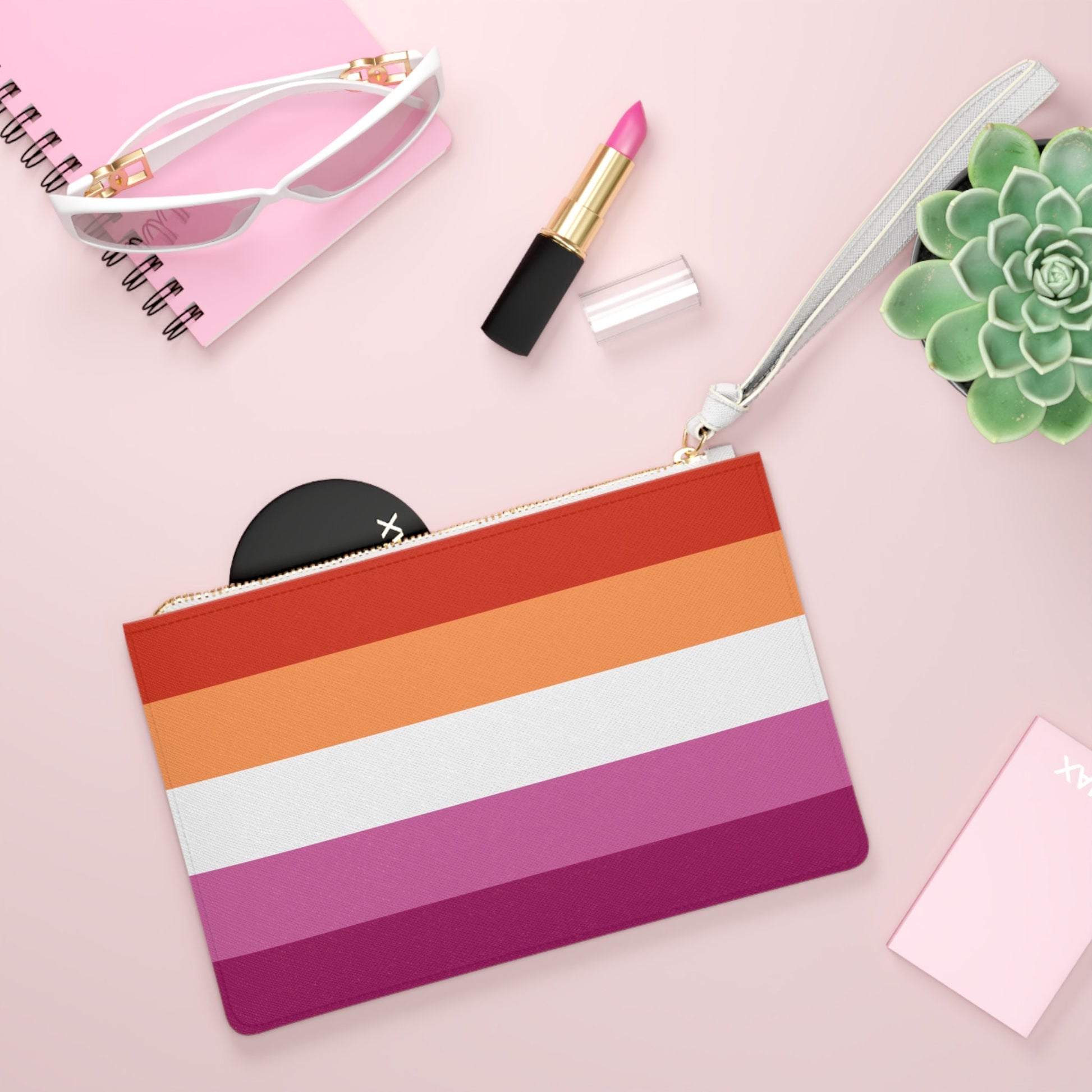 Lesbian Flag Clutch Bag