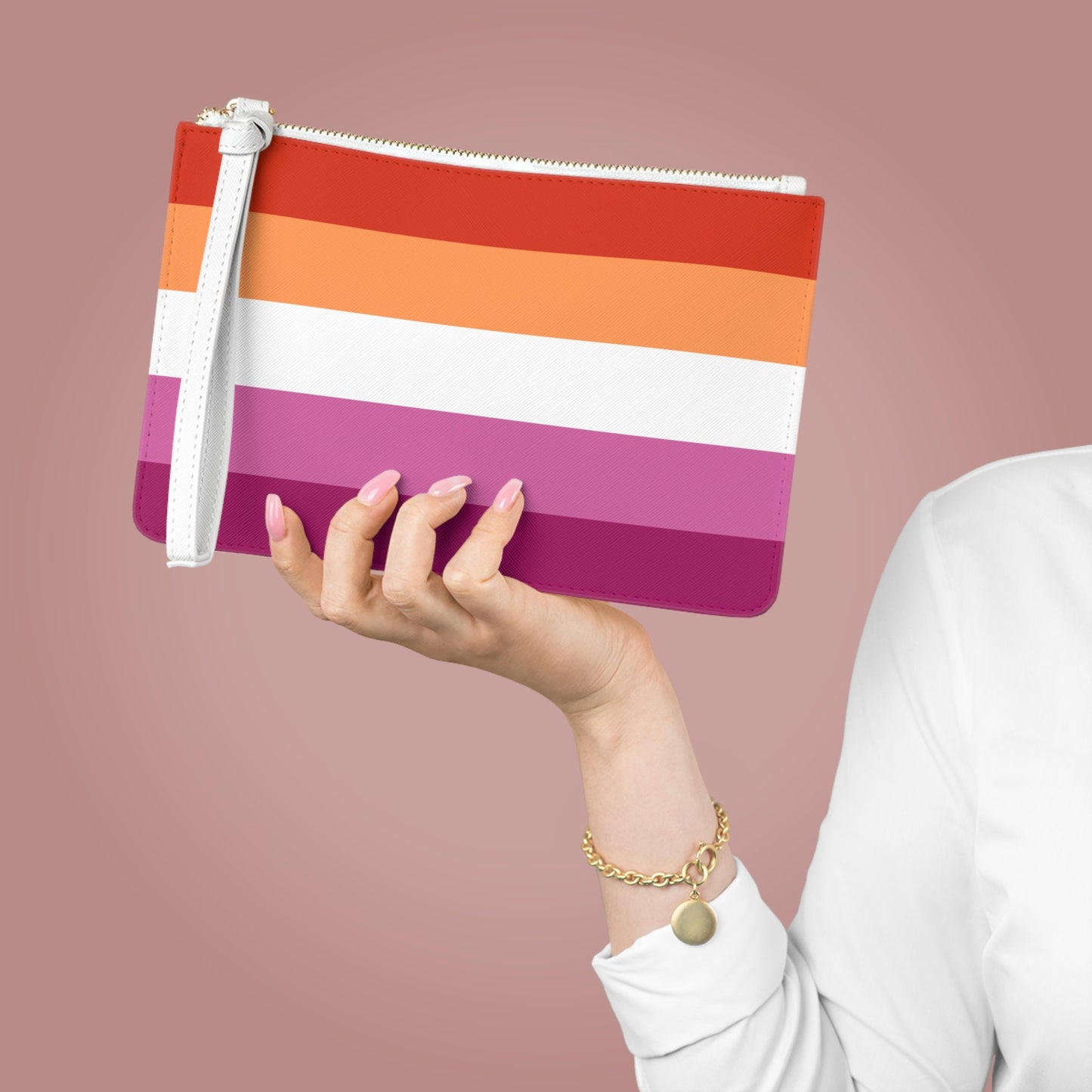 Lesbian Flag Clutch Bag