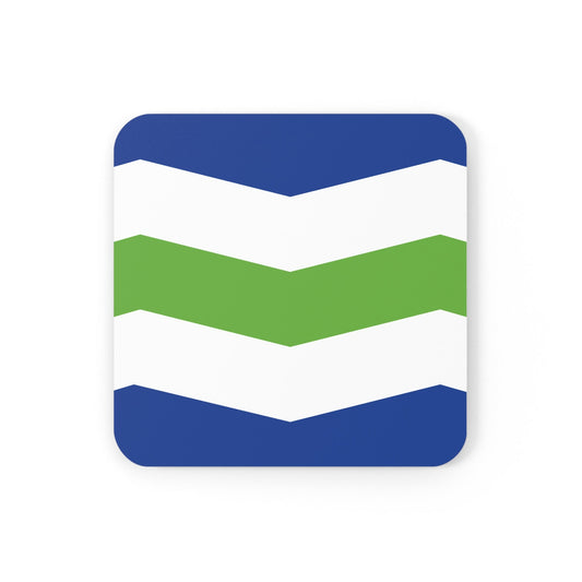 Burlington, Vermont Flag Cork Back Coaster