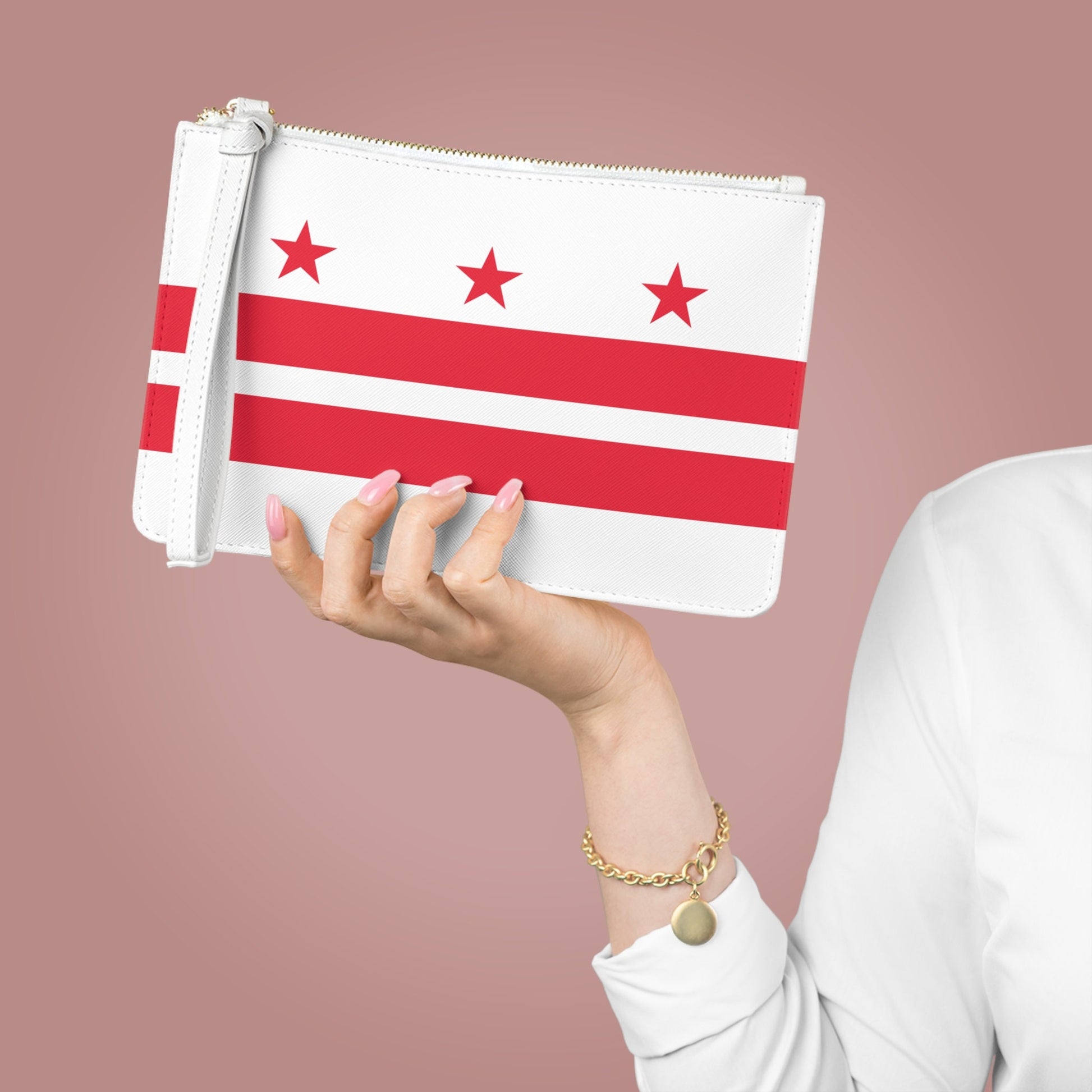 Washington DC Flag Clutch Bag