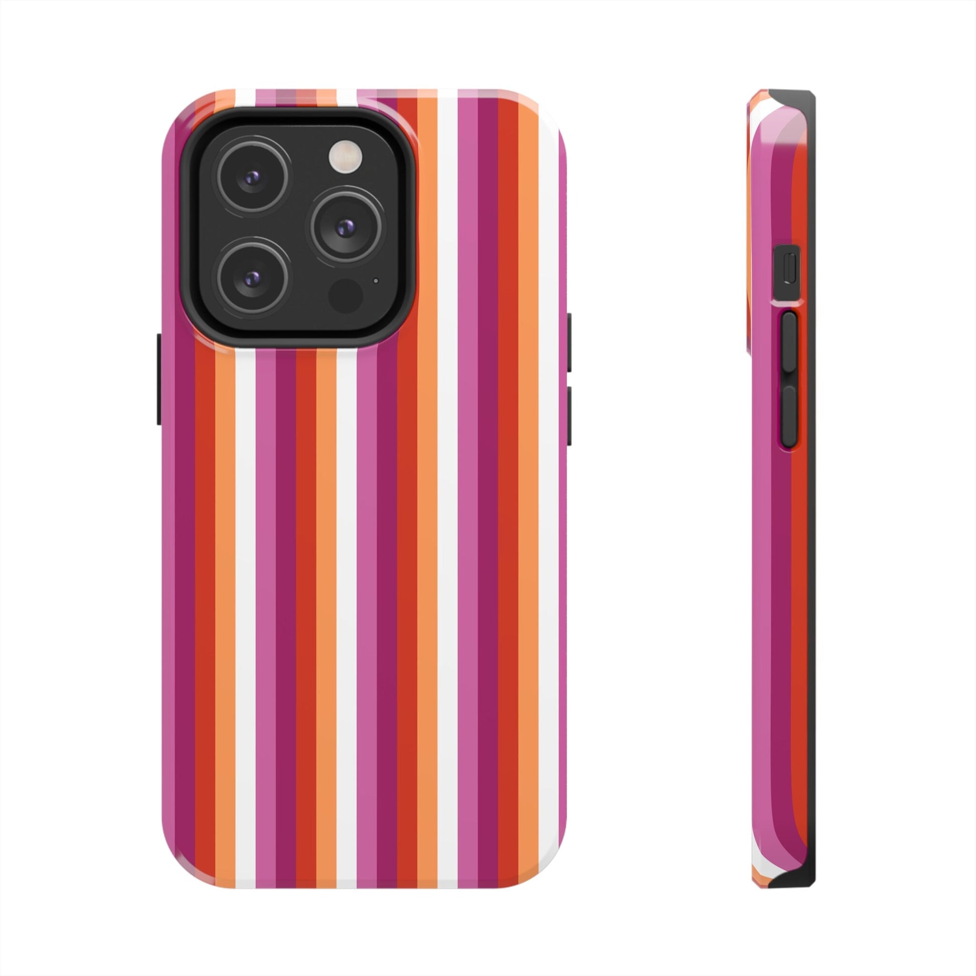 Lesbian Pride Flag Tough Phone Cases