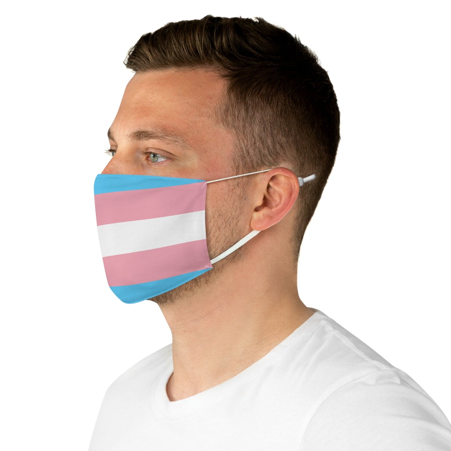 Transgender Pride Flag Fabric Face Mask