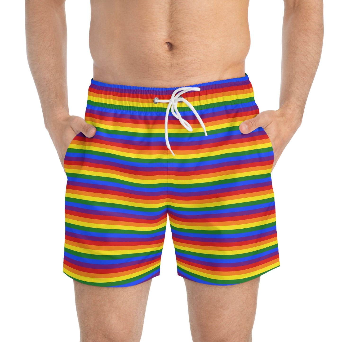 LGBT Rainbow Flag Swim Trunks