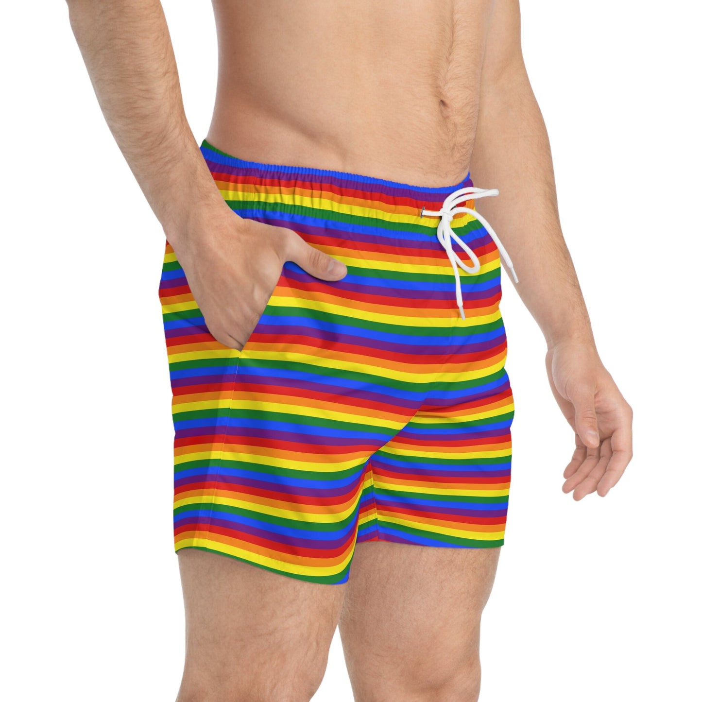 LGBT Rainbow Flag Swim Trunks