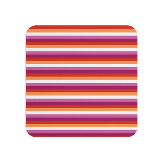 Lesbian Pride Flag Coasters (50, 100 pcs)