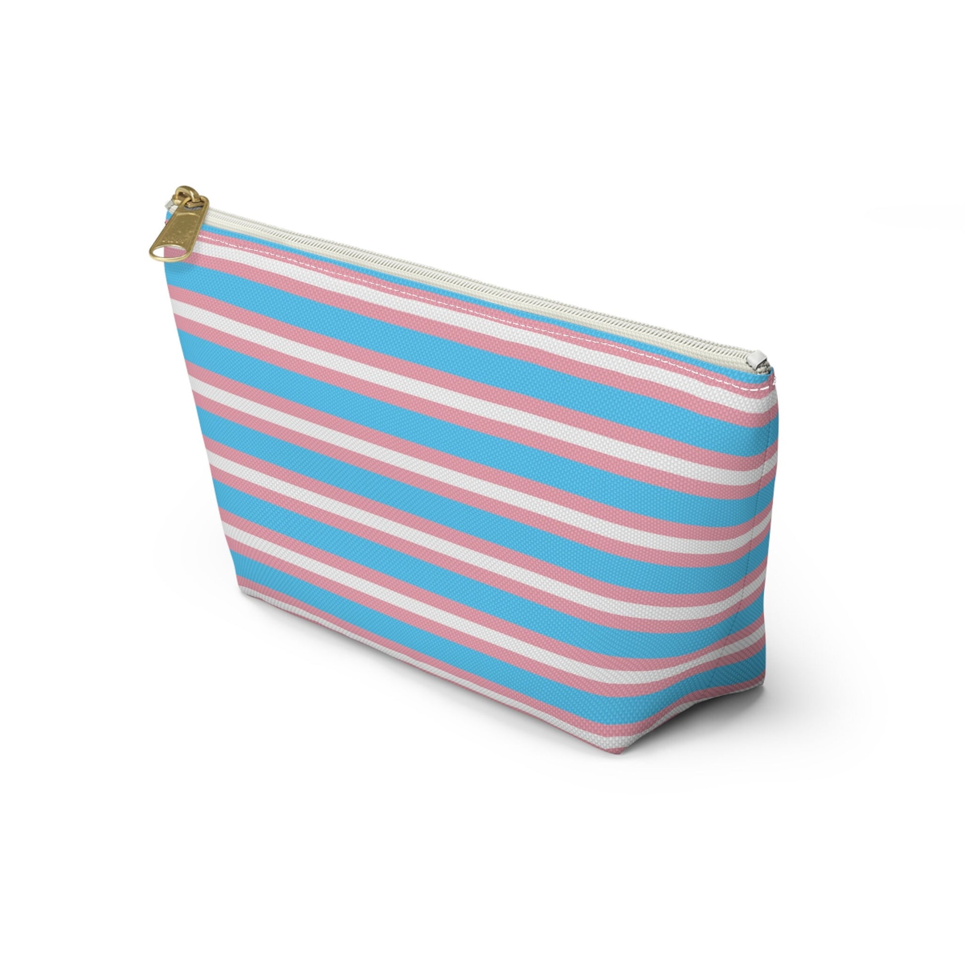 Transgender Pride Flag Accessory Pouch w T-bottom