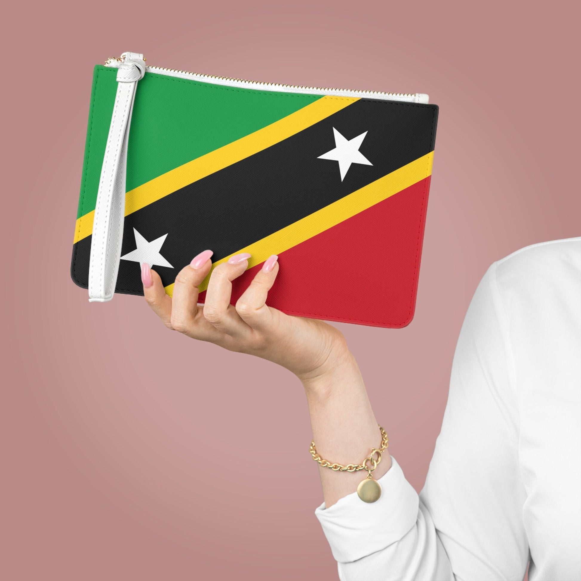 Saint Kitts and Nevis Flag Clutch Bag