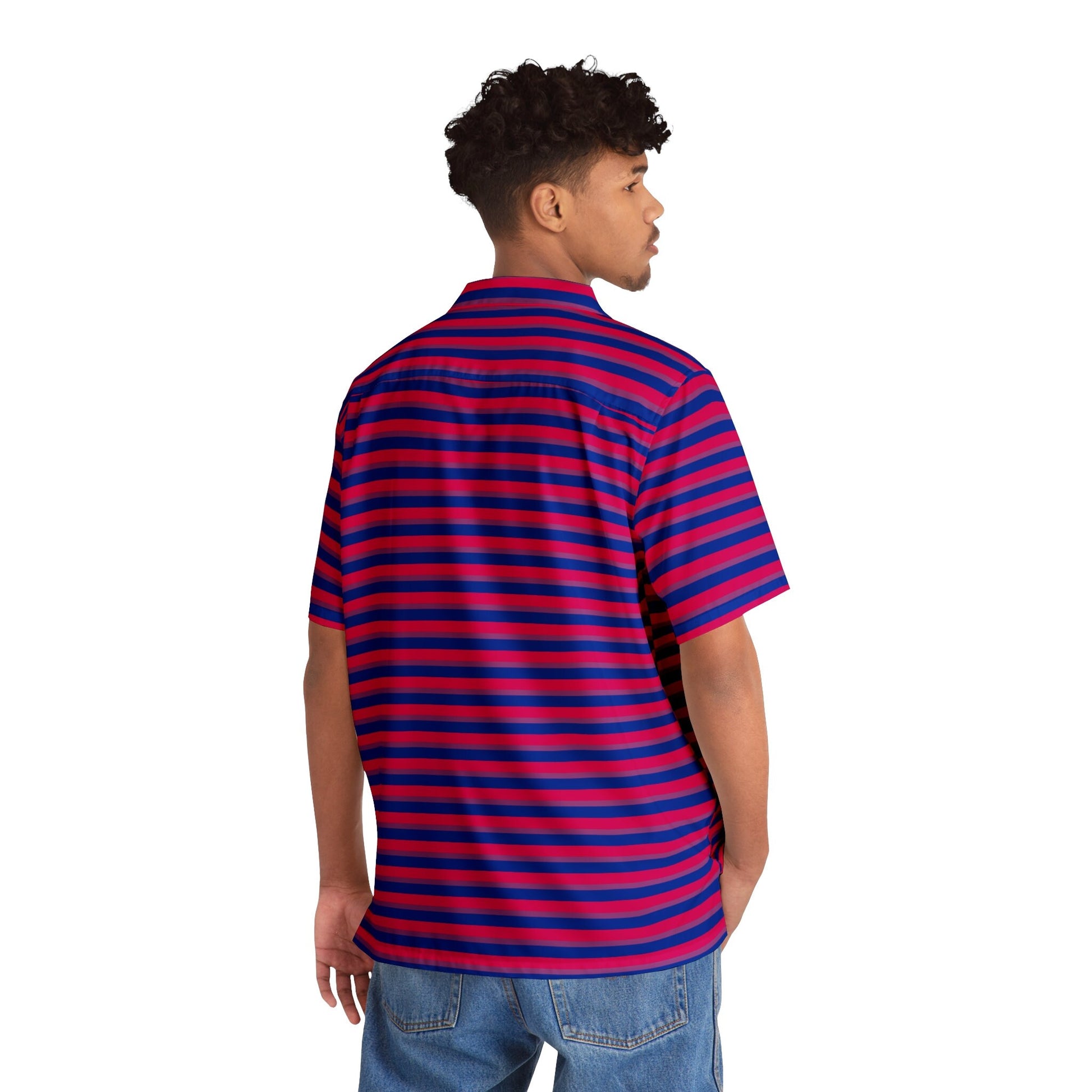 Bisexual Pride stripes Hawaiian Shirt (AOP)