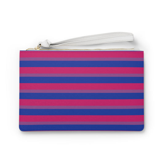 Bisexual Flag Clutch Bag