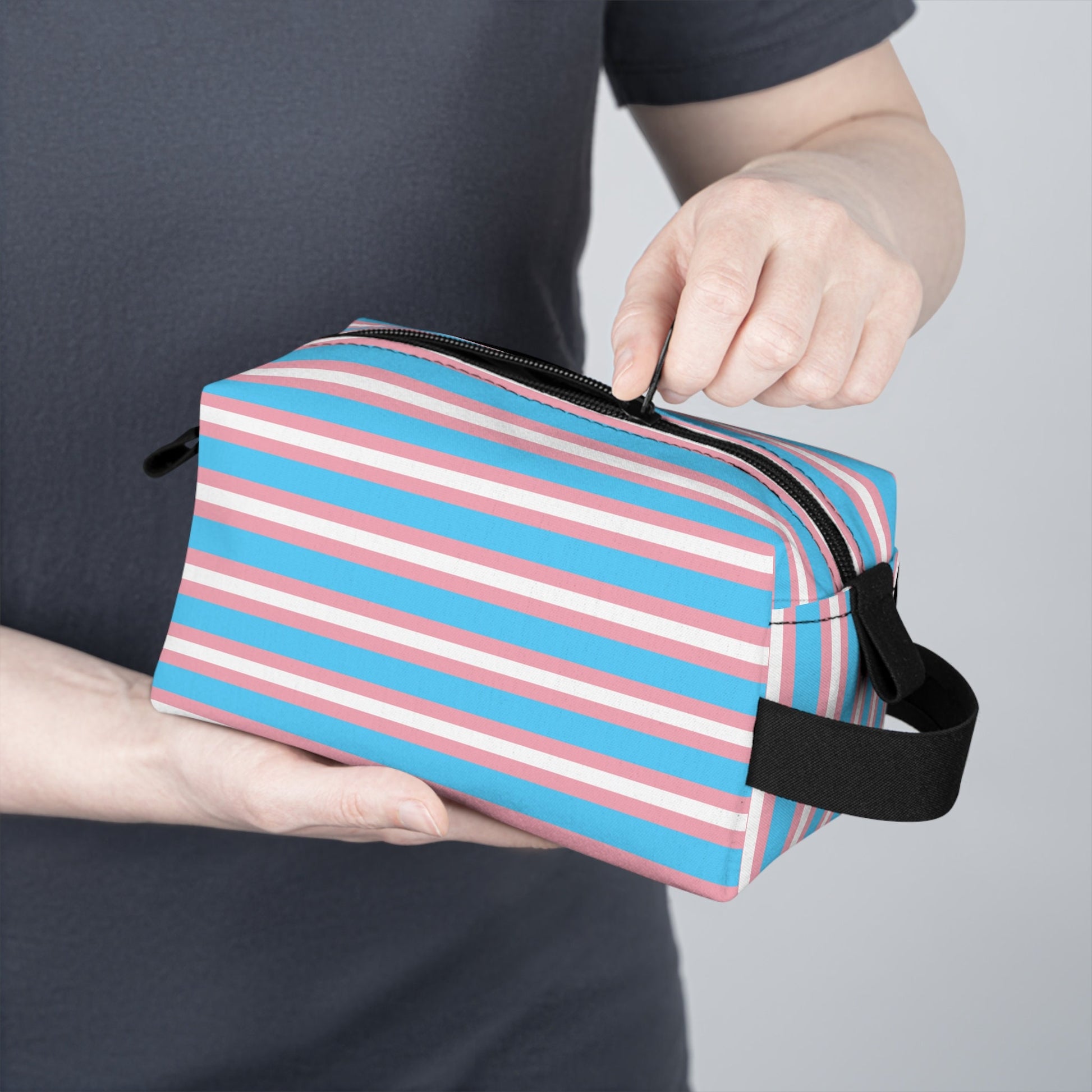 Transgender Pride Flag Toiletry Bag