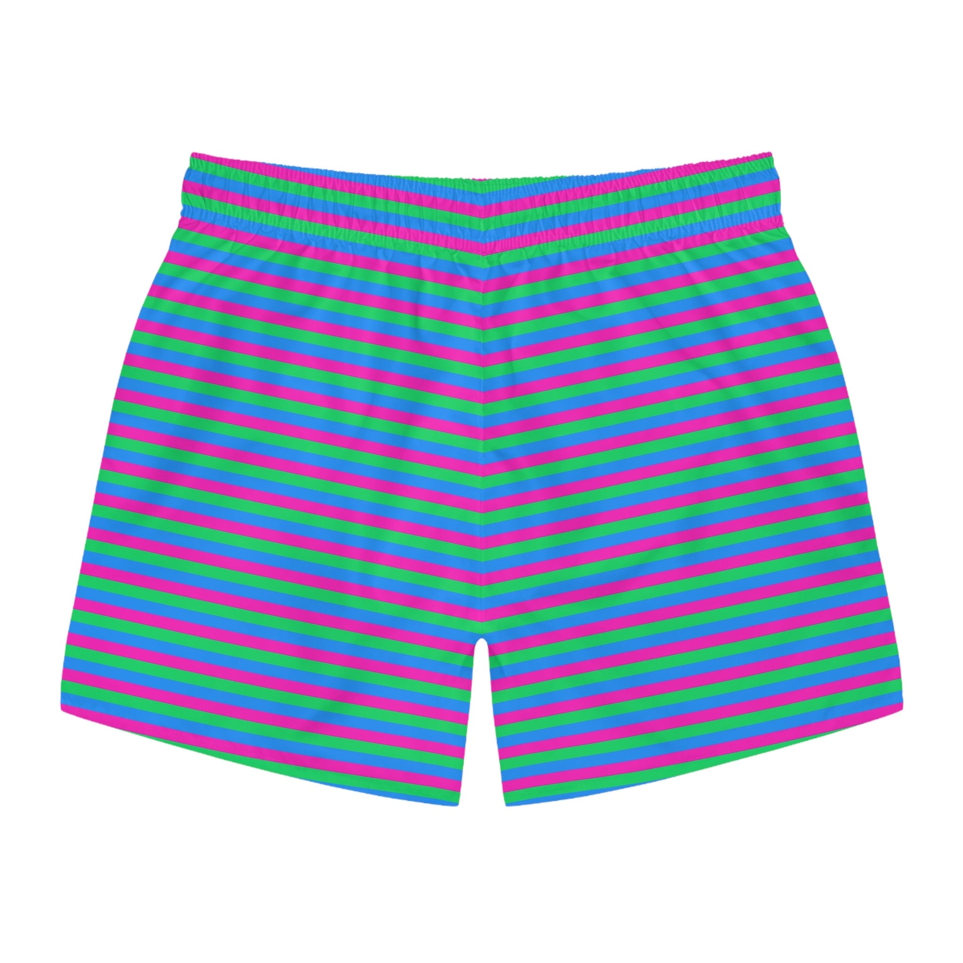 Polysexual Pride Flag Swim Trunks