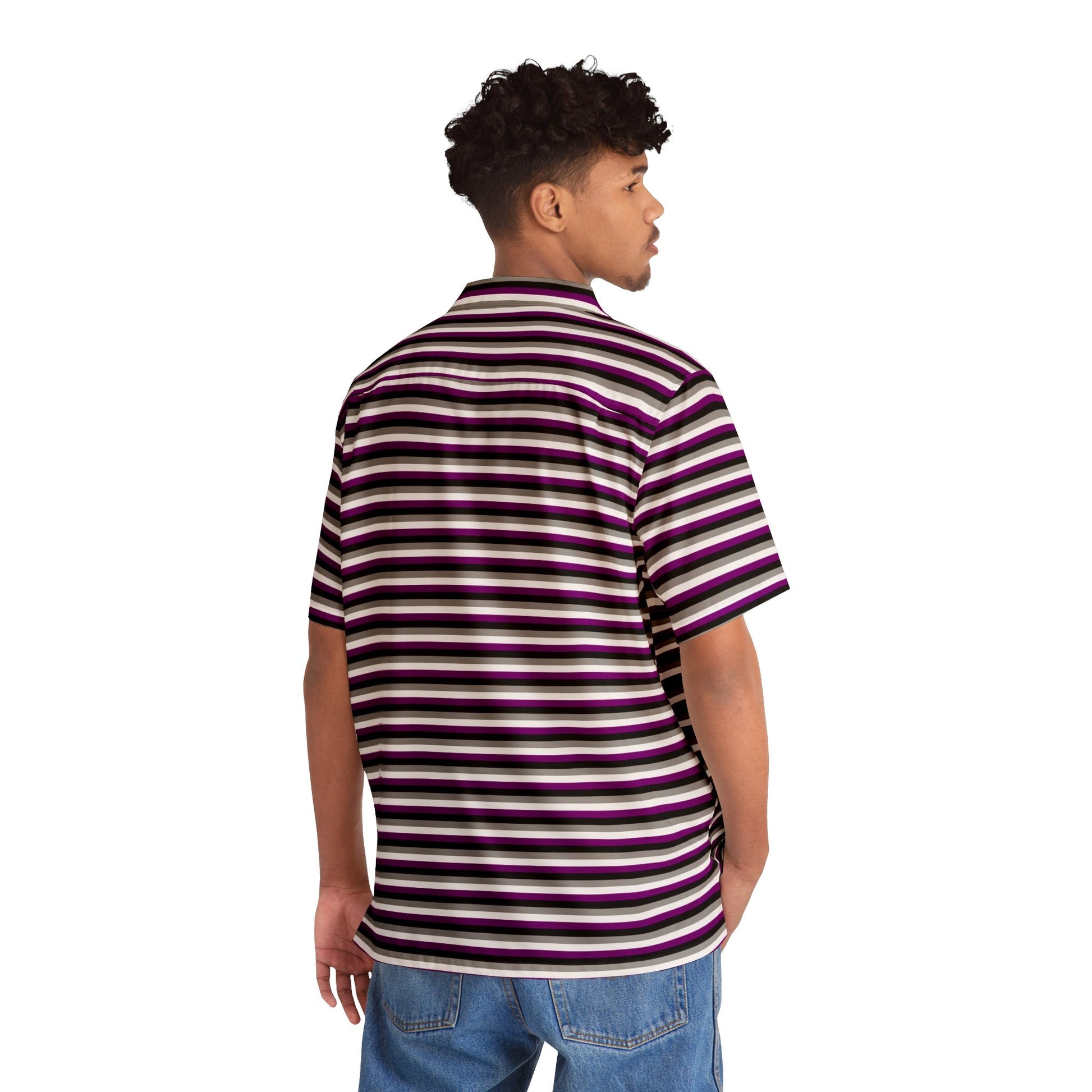 Asexual Pride stripes Hawaiian Shirt (AOP)