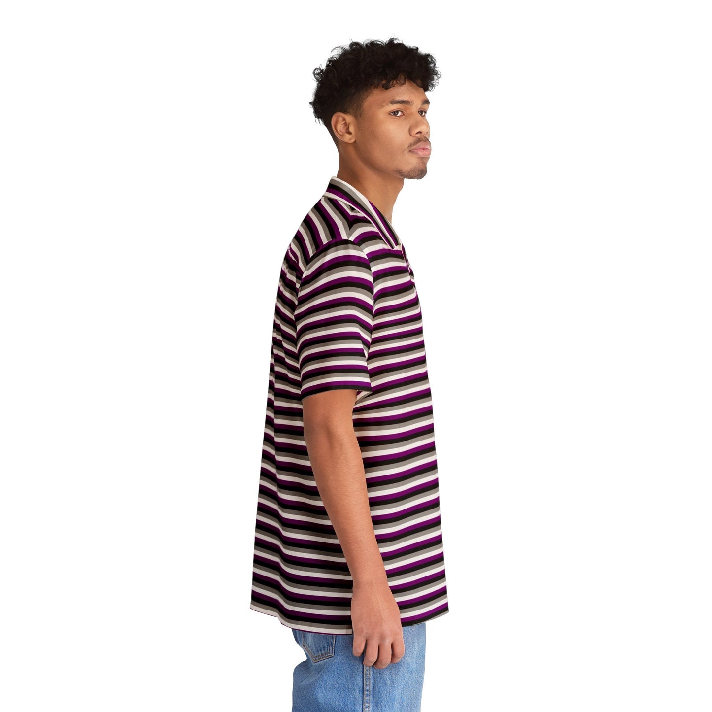 Asexual Pride stripes Hawaiian Shirt (AOP)