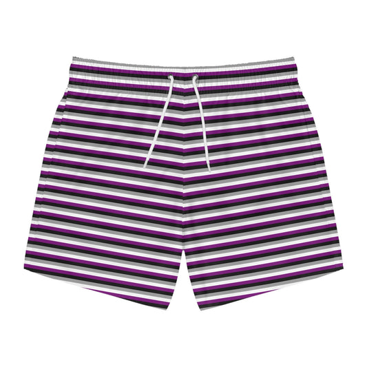 Asexual Pride Flag Swim Trunks