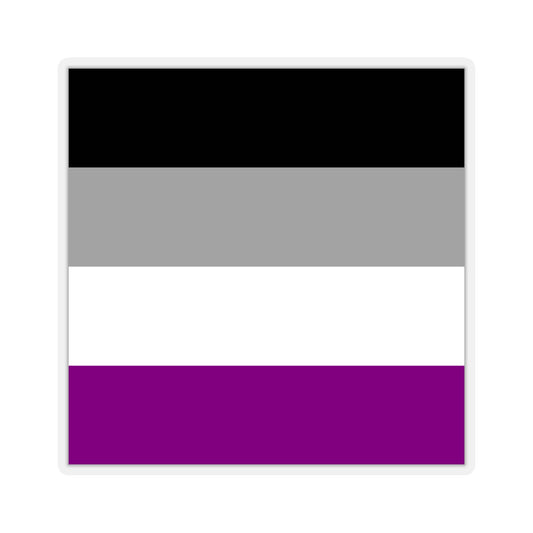 Asexual Pride Flag Kiss-Cut Stickers