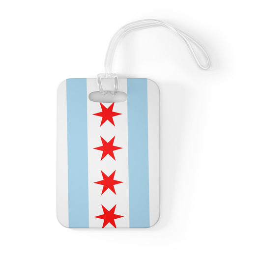 Chicago Illinois City Flag Luggage Bag Tag