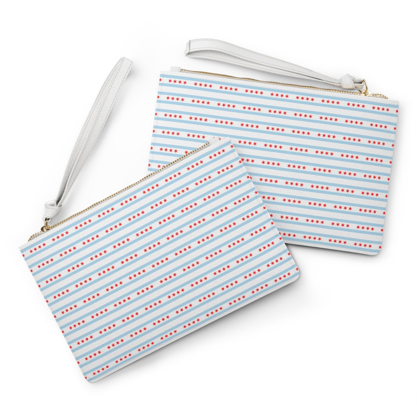 Chicago Illinois City Flag Clutch Bag