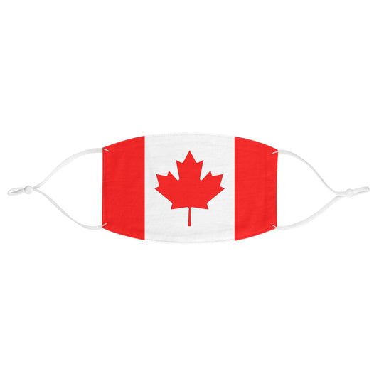 Canada Fire Flag Fabric Face Mask