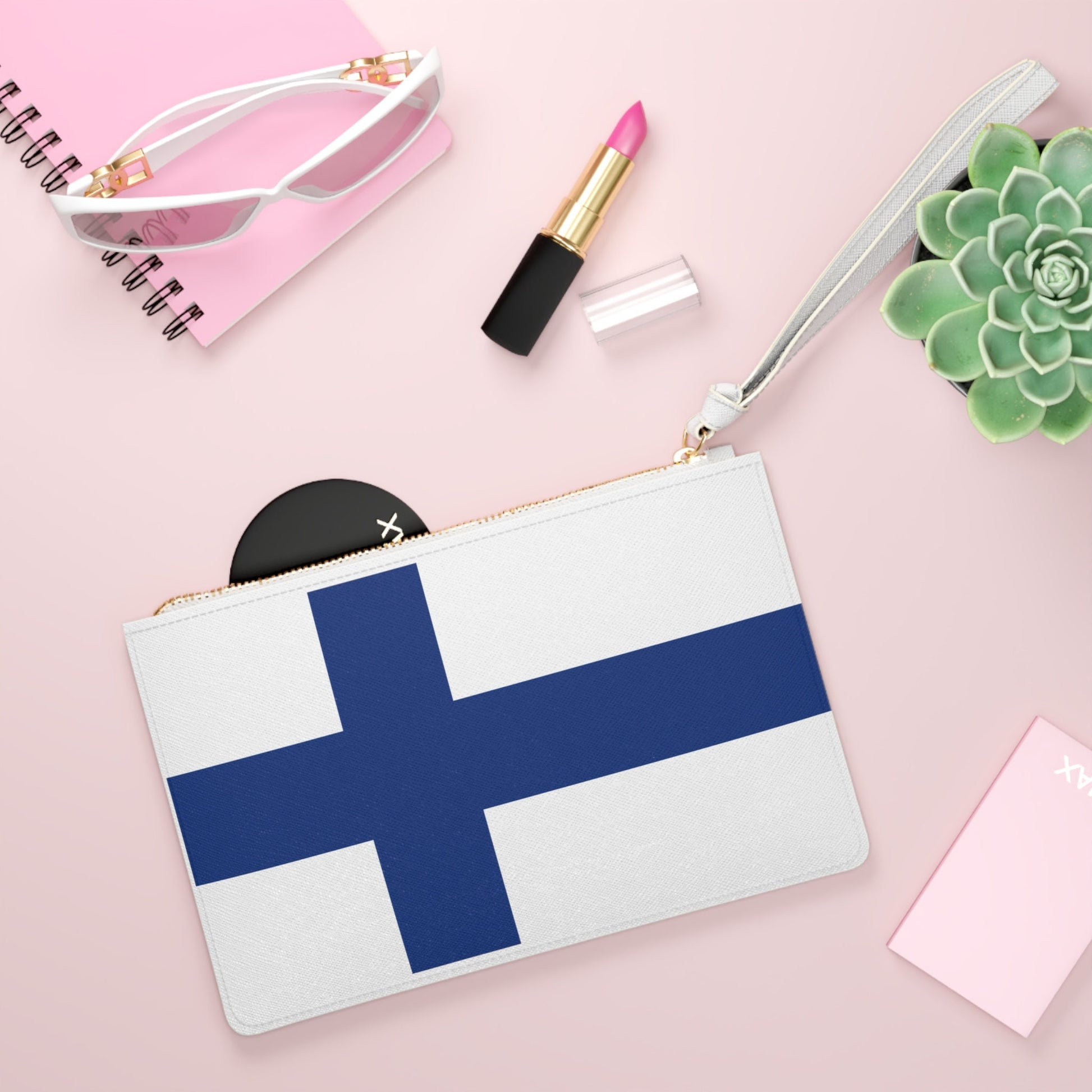 Finland Flag Clutch Bag