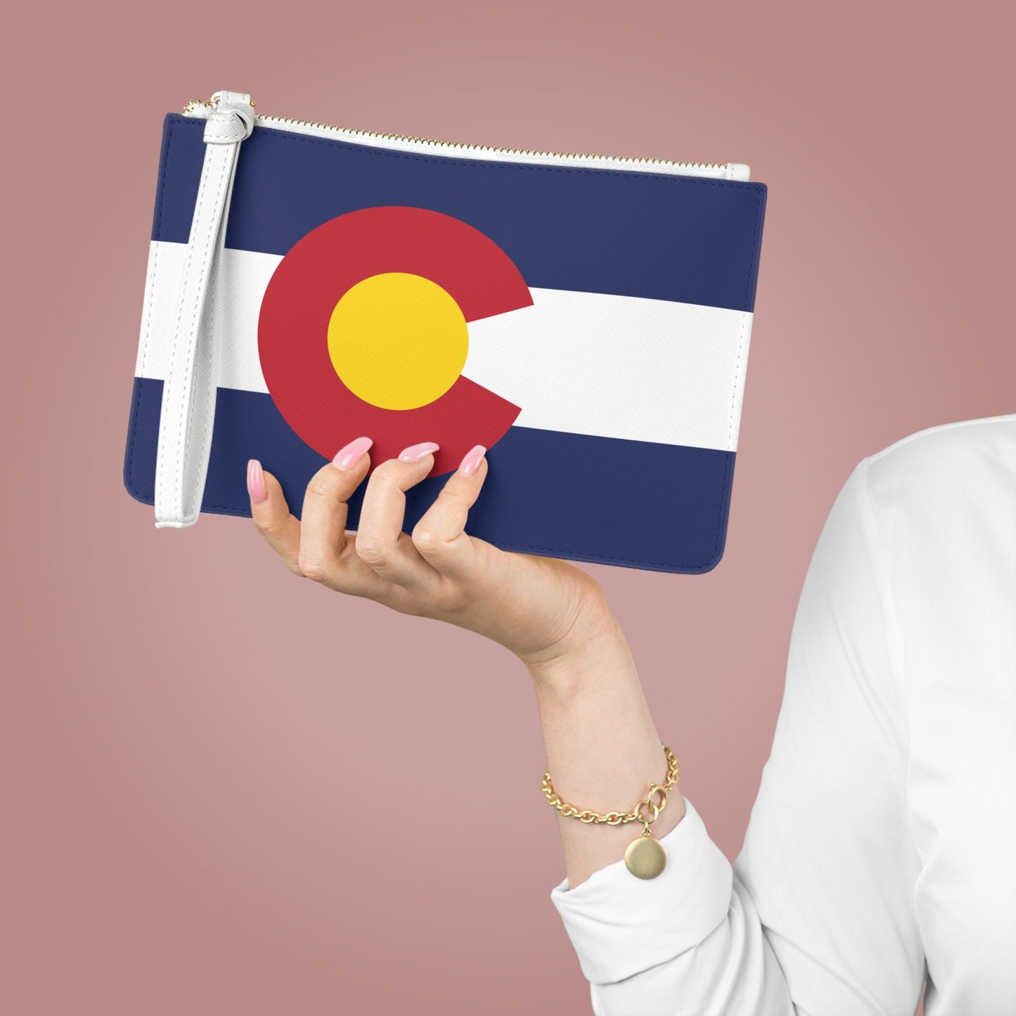 Colorado Flag Clutch Bag