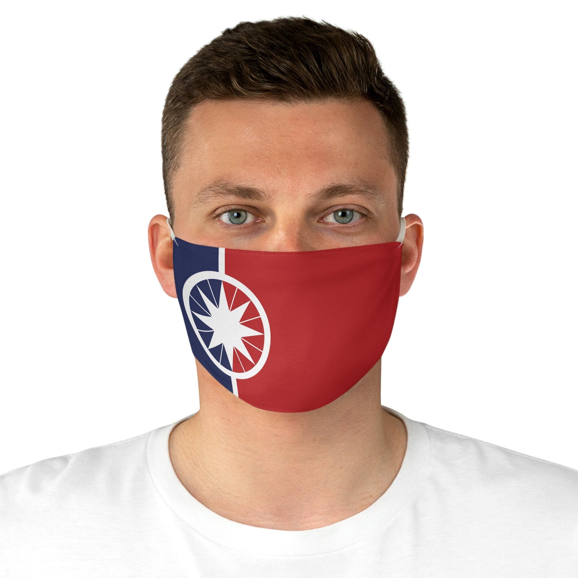 Norman Oklahoma Flag Fabric Face Mask