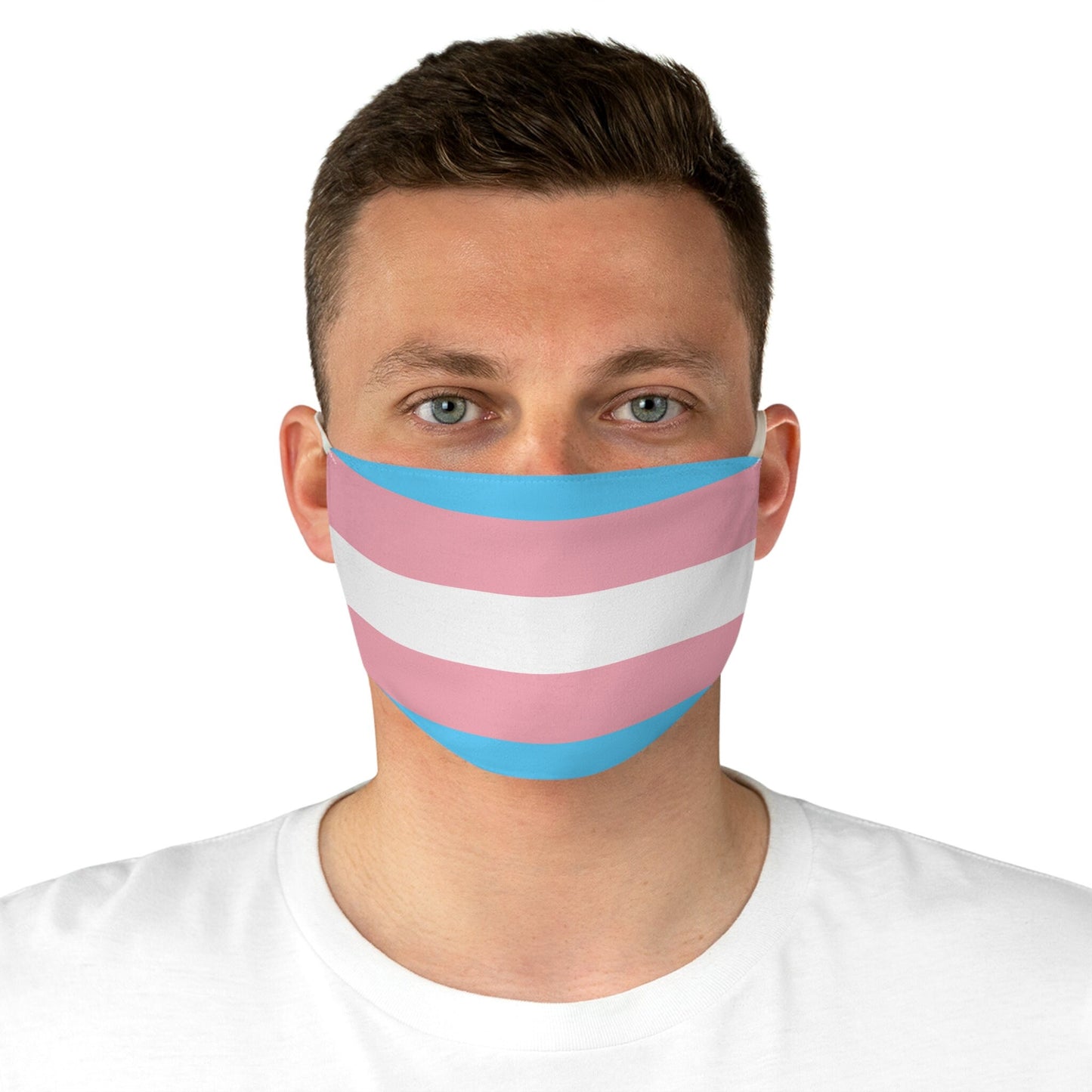 Transgender Pride Flag Fabric Face Mask