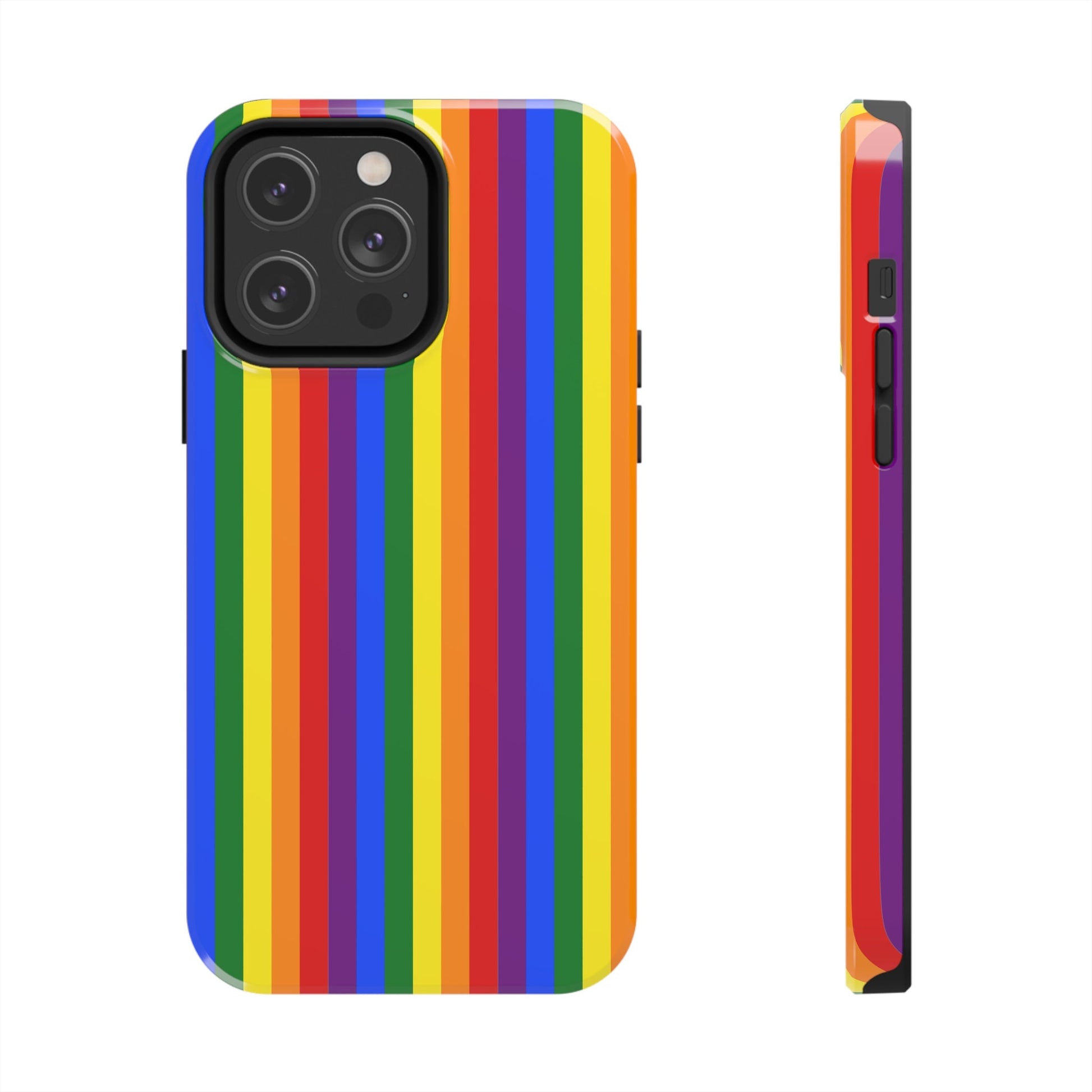 Rainbow Flag LGBT Gay Pride Flag Tough Phone Cases