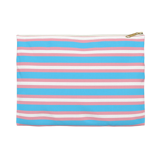 Transgender Pride Flag Accessory Pouch