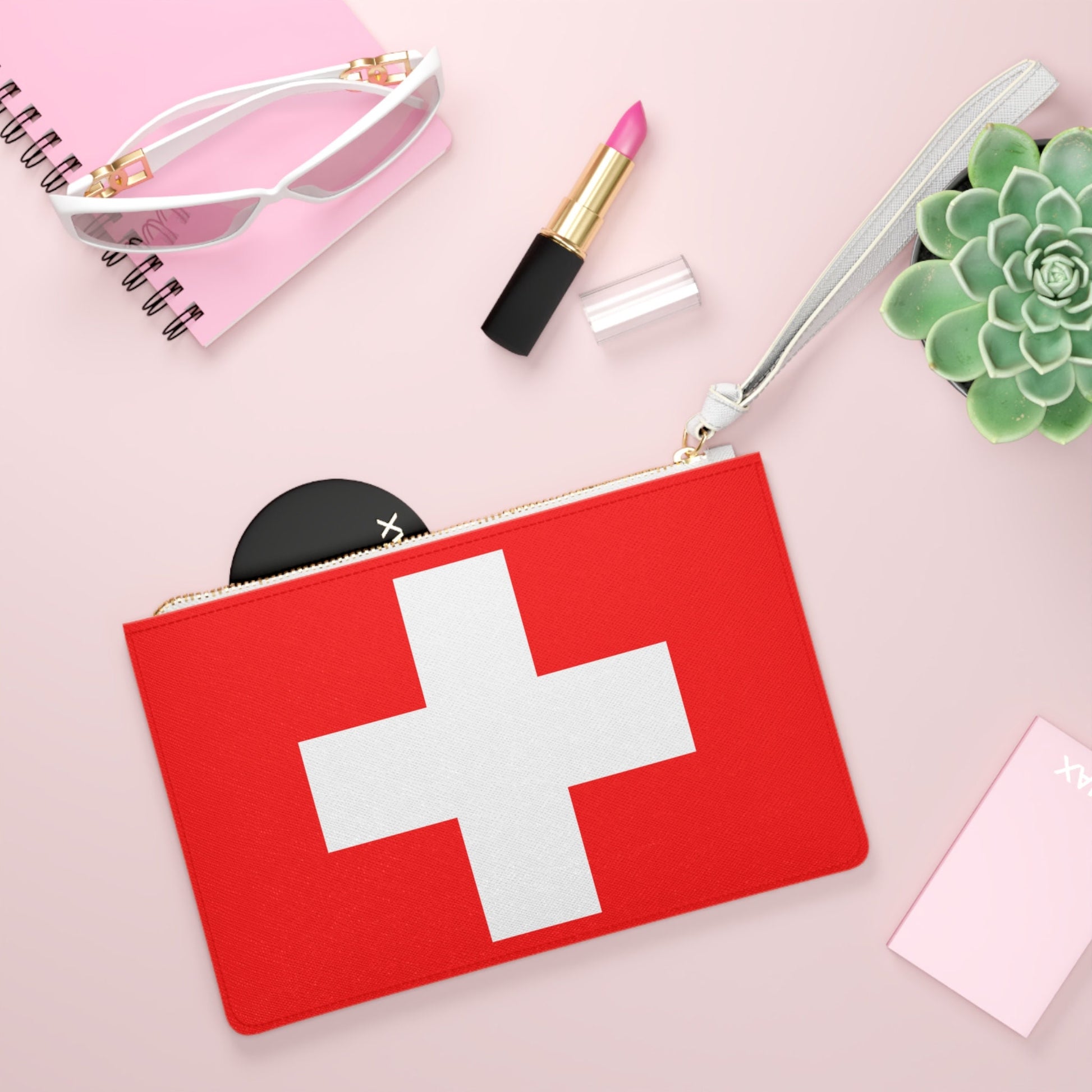 Switzerland Flag Clutch Bag