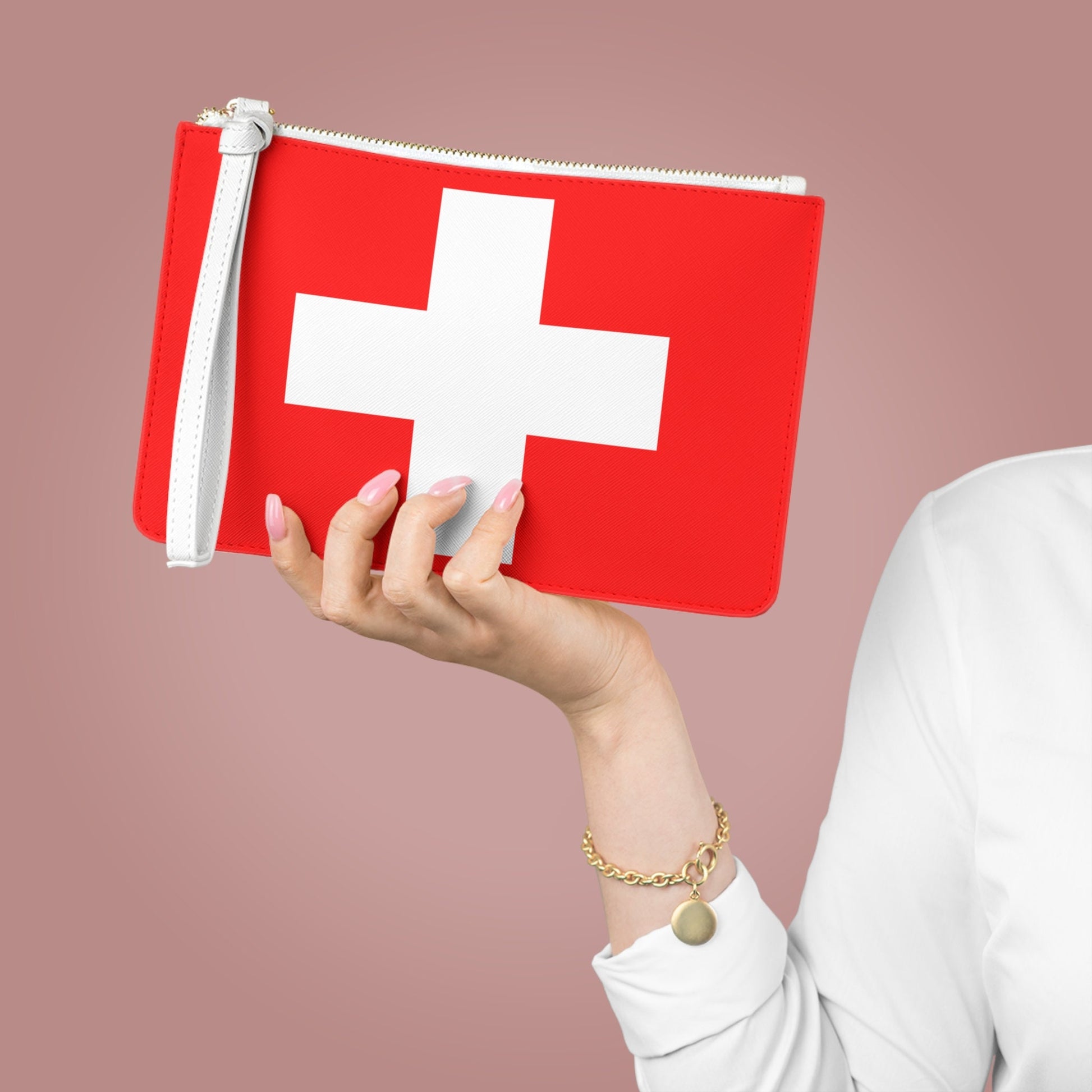 Switzerland Flag Clutch Bag