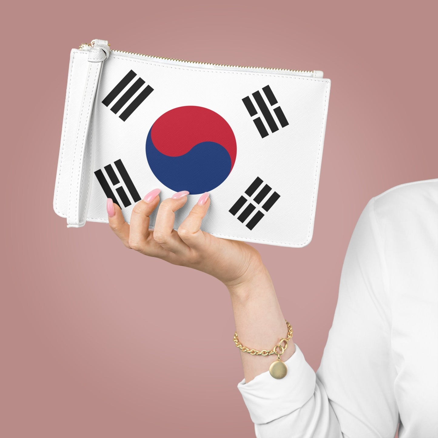 South Korea Flag Clutch Bag