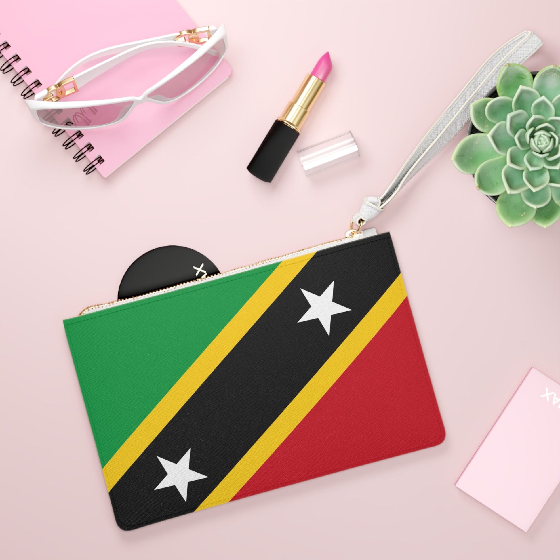 Saint Kitts and Nevis Flag Clutch Bag