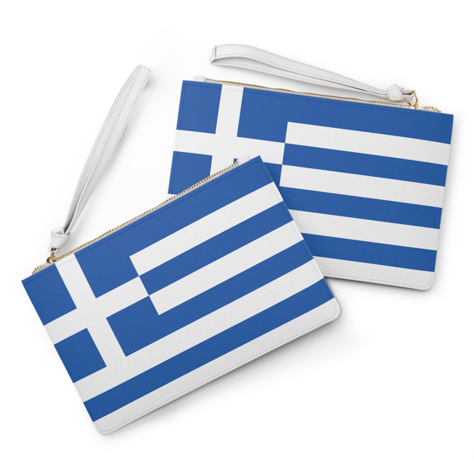 Greece Flag Clutch Bag