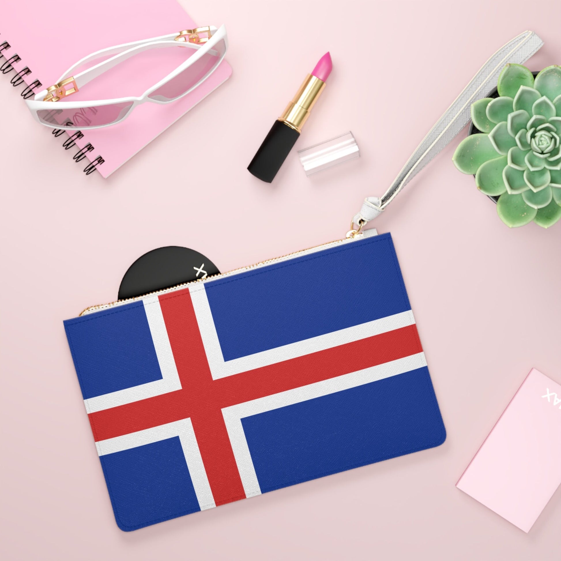 Iceland Flag Clutch Bag