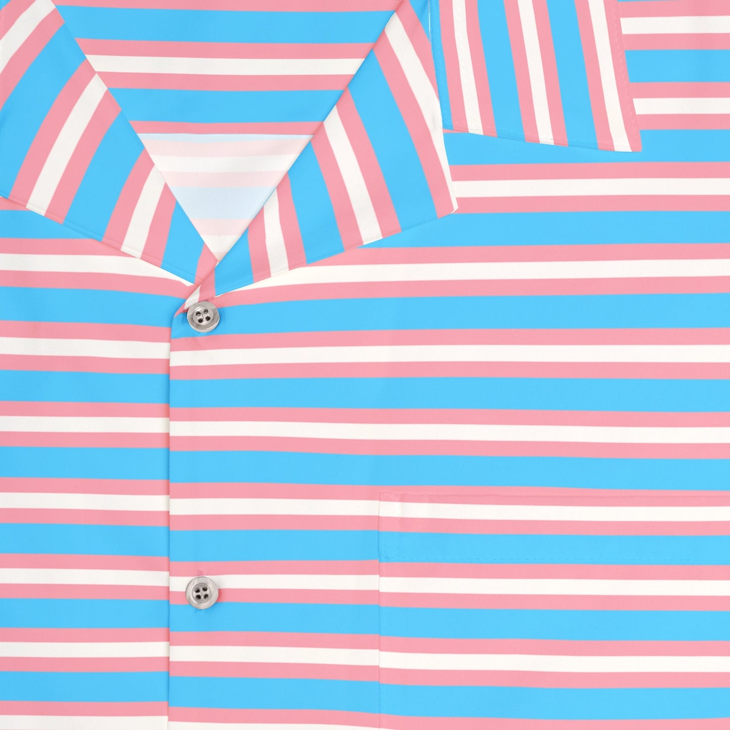 Transgender Pride stripes Hawaiian Shirt (AOP)