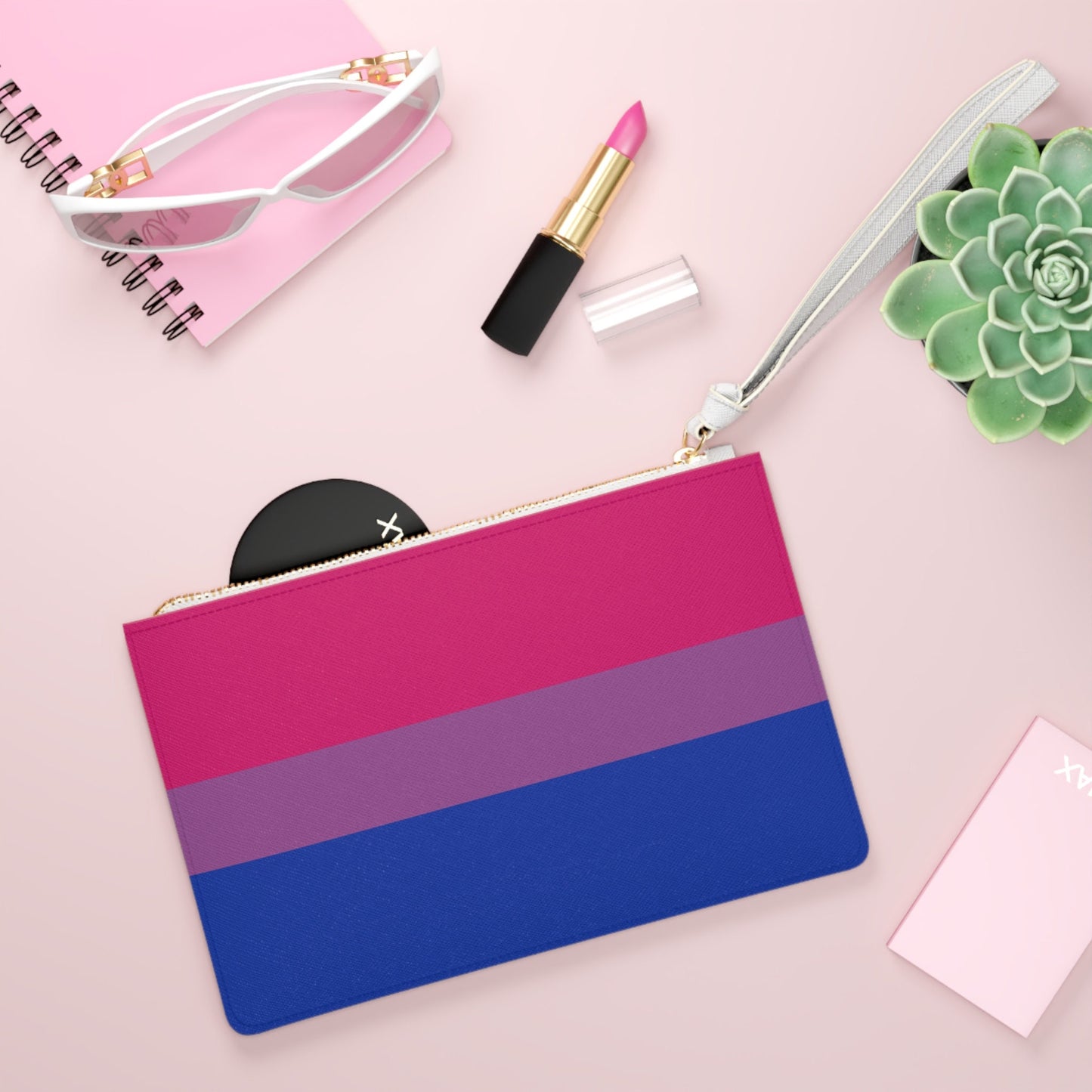 Bisexual Flag Clutch Bag