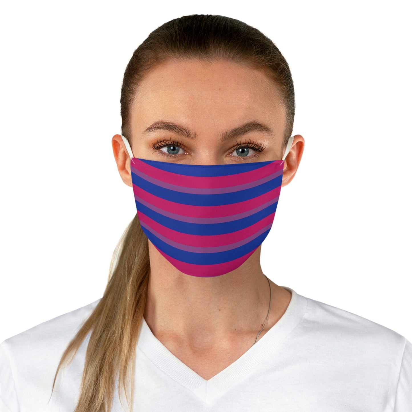 Bisexual Pride Flag Stripes Fabric Face Mask