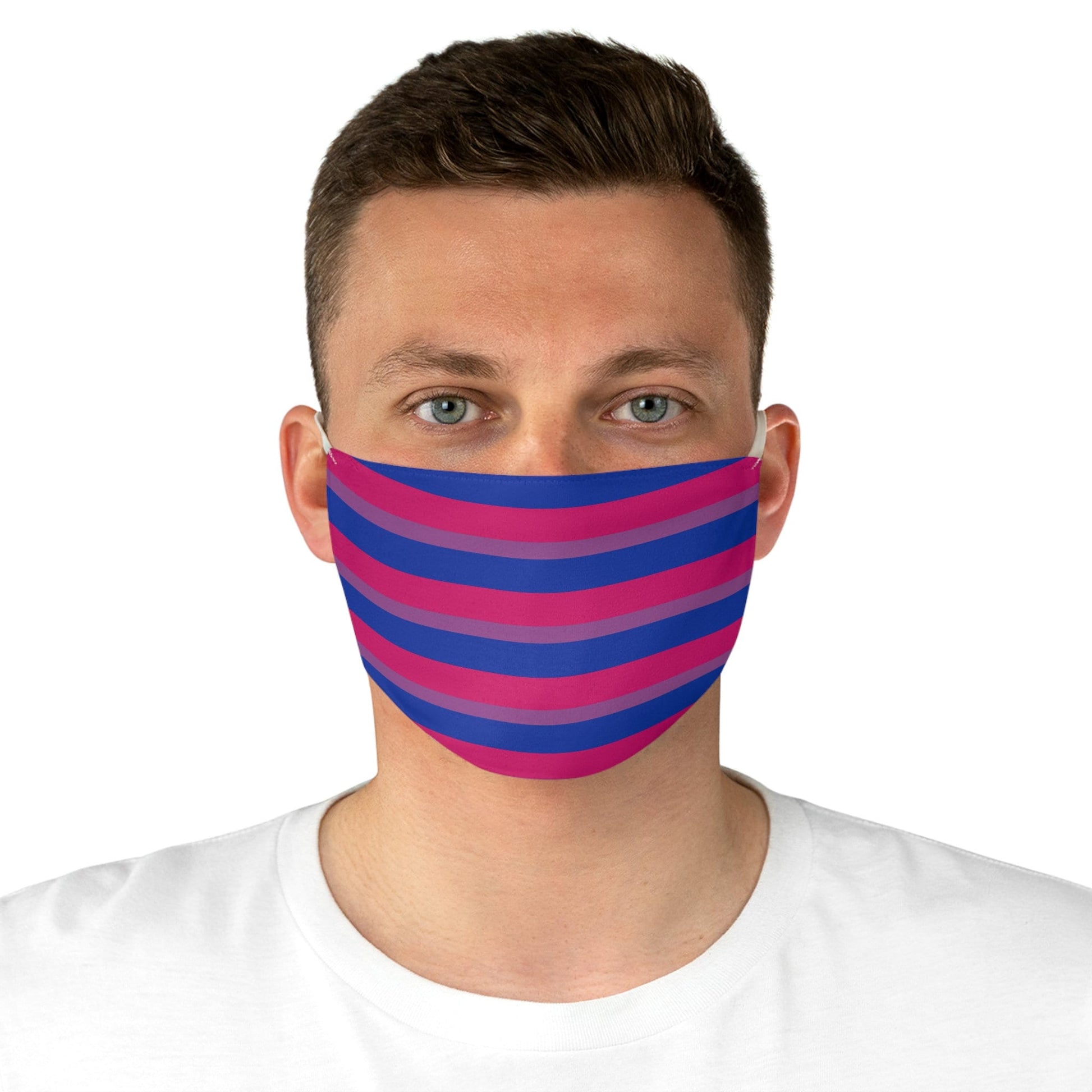 Bisexual Pride Flag Stripes Fabric Face Mask