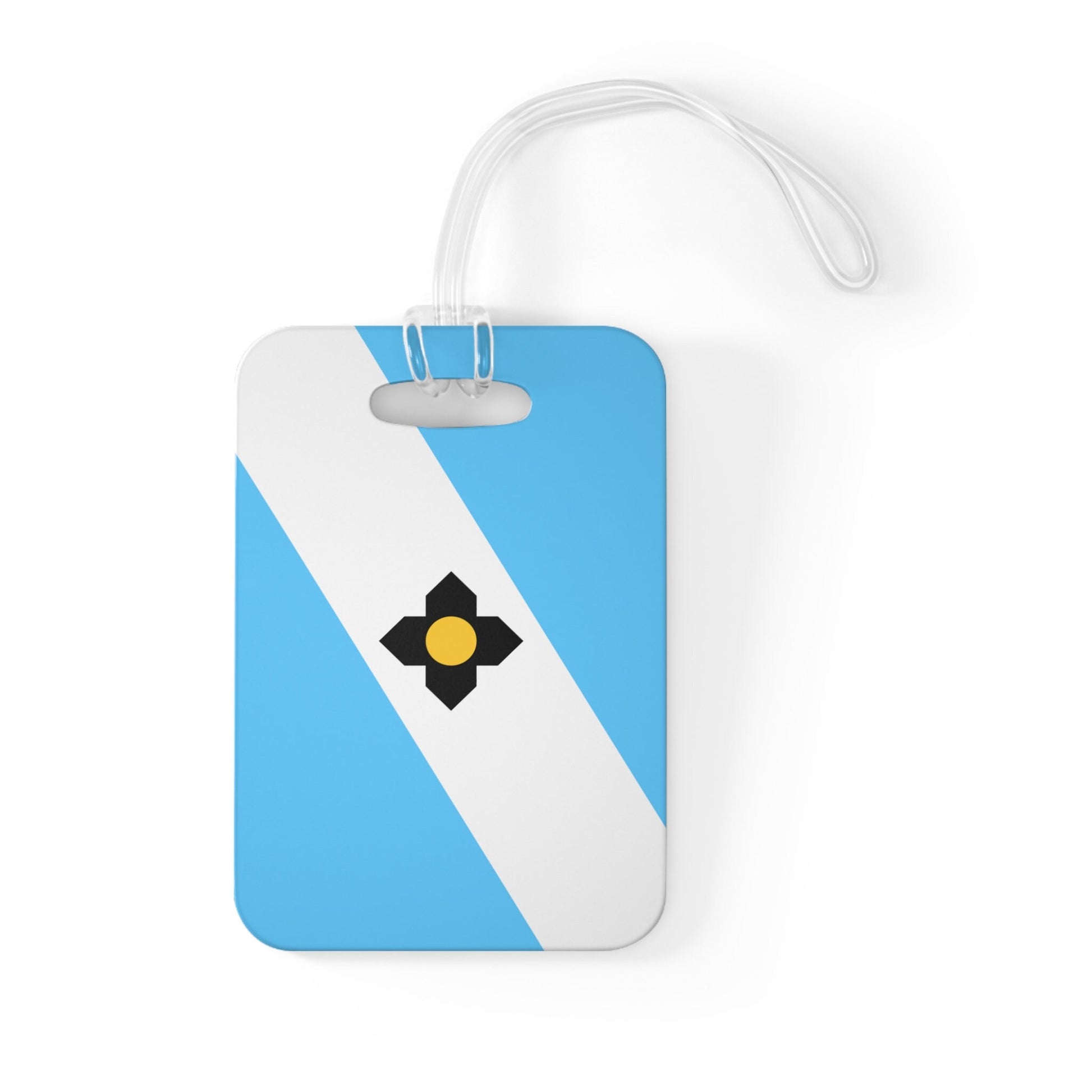 Madison Wisconsin Flag Luggage Bag Tag