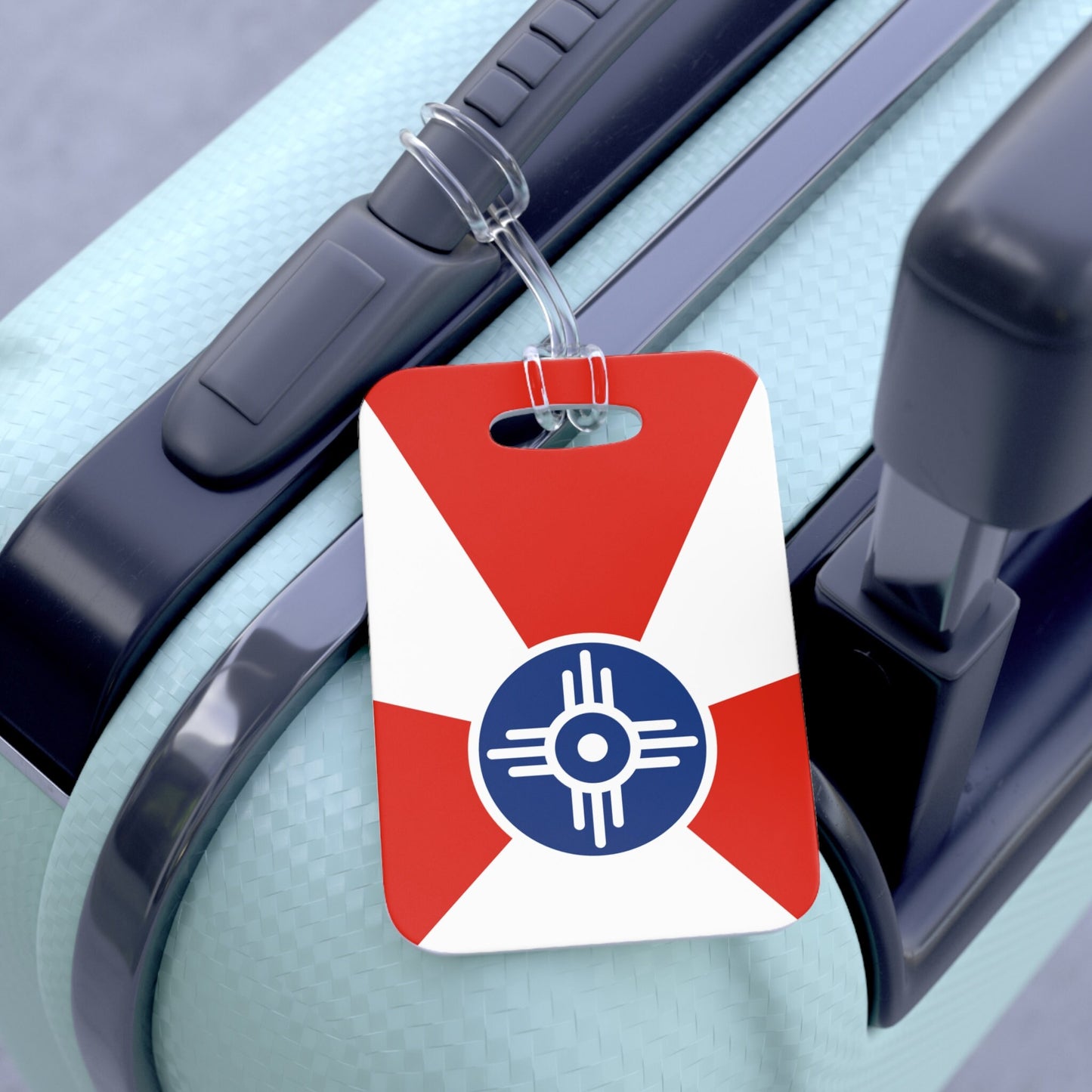 Witchita Kansas Flag Luggage Bag Tag