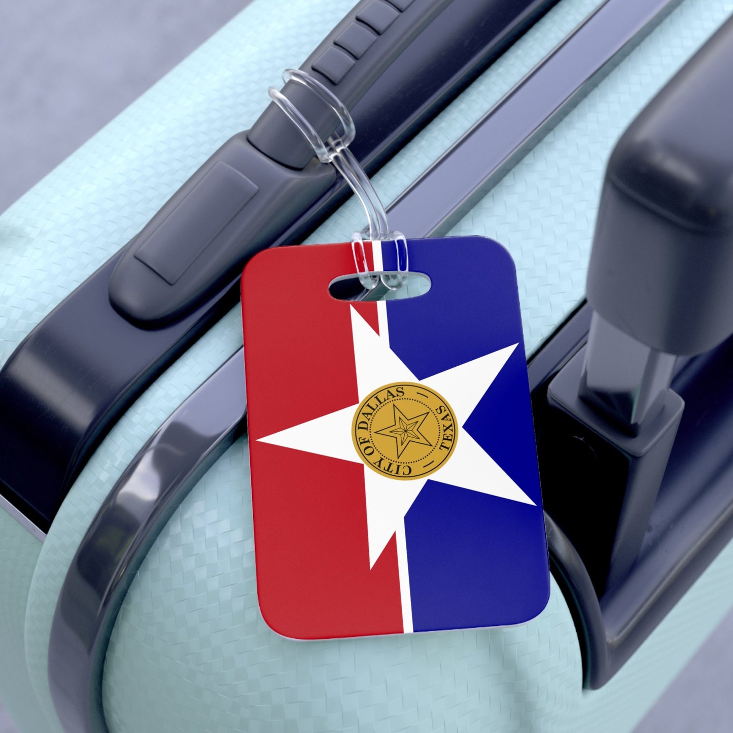 Dallas Texas Flag Luggage Bag Tag