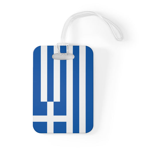 Greece Flag Luggage Bag Tag