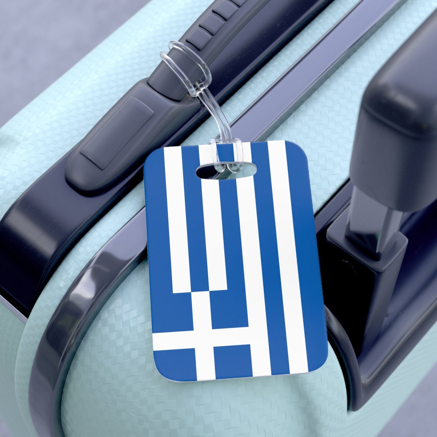 Greece Flag Luggage Bag Tag