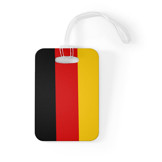 German Germany Flag Luggage Bag Tag