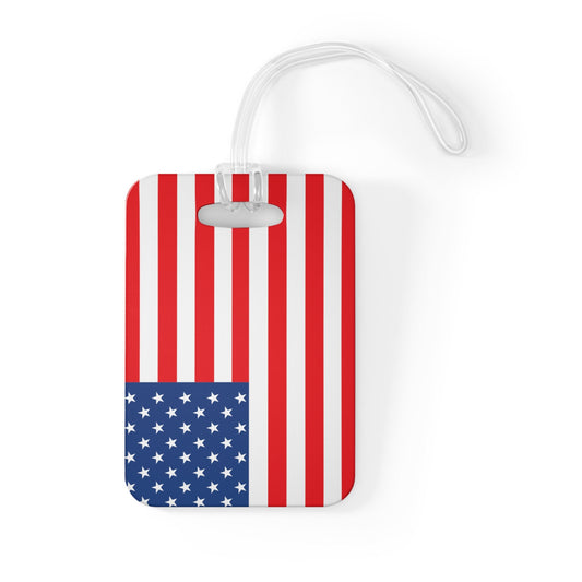 USA Flag Luggage Bag Tag