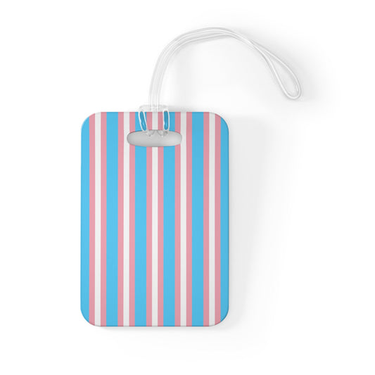 Transgender Pride Flag Luggage Bag Tag