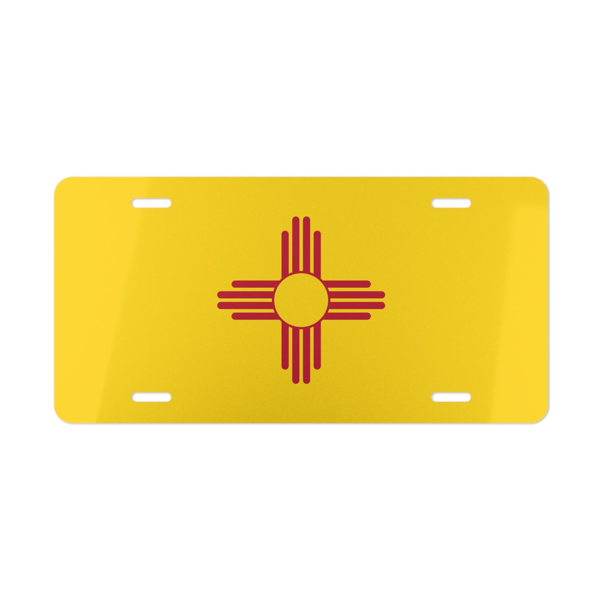 New Mexico Flag Car plate tag