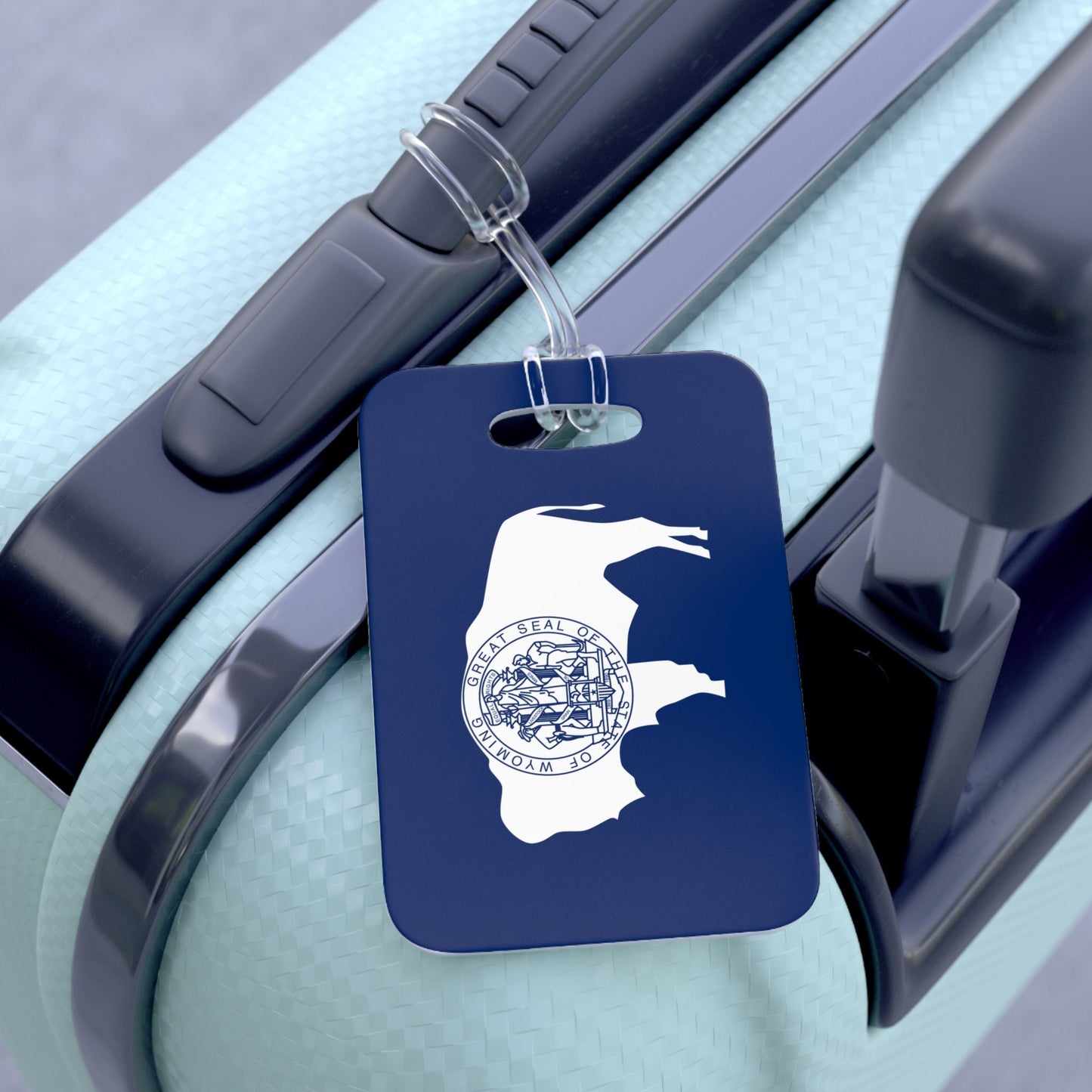 Wyoming Flag Luggage Bag Tag